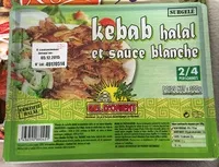 Mängden socker i Kebab halal et sauce blanche - Surgelé