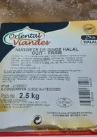 Mängden socker i Nuggets de dinde halal