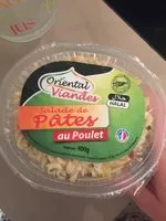 Mängden socker i Salade de pâtes au poulet