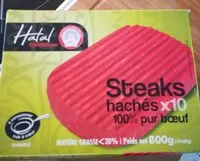 Mängden socker i Steaks hachés halal
