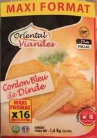 Mängden socker i Cordon bleu de dinde