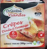 Mängden socker i Crêpes dinde & fromage
