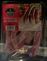 Mängden socker i 6 chipolatas de volaille