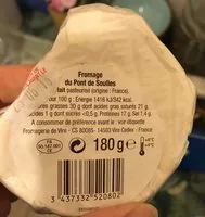 Mängden socker i Fromage Du Pont De Soulles