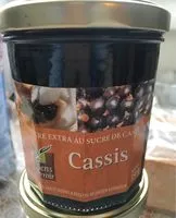 Mängden socker i Confiture extra au sucre de canne Cassis