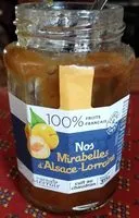 Mängden socker i Nos mirabelles d'Alsace Lorraine