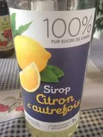 Mängden socker i Sirop citron d'autrefois