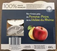 Mängden socker i Nos 4 mini pots de Pomme-Poire de la vallee du Rhone