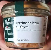 Mängden socker i Terrine de Lapin au thym