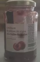 Mängden socker i Confiture de pêches de vigne de la Vallée du Rhône