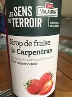 Mängden socker i Sirop de fraises de Carpentras
