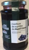 Mängden socker i Confiture de myrtilles du Massif Central