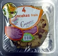 Mängden socker i Pancakes frais (x 4)