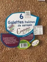 Mängden socker i Galettes fraîches de sarrasin par 6