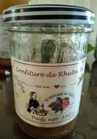 Mängden socker i Confiture de rhubarbe