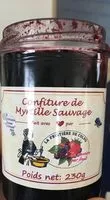Mängden socker i Confiture de myrtille sauvage