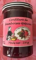 Mängden socker i Confiture de Framboise épepinées