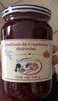 Mängden socker i Confiture de Framboises épépinées