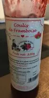 Mängden socker i Coulis de framboise