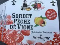 Mängden socker i Sorbet peche de vigne
