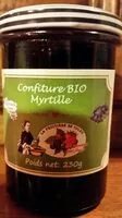 Mängden socker i Confiture bio de myrtille