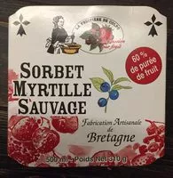Mängden socker i Sorbet Myrtille sauvage
