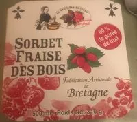 Mängden socker i Sorbet Fraise des Bois