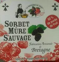 Mängden socker i Sorbet mûre sauvage