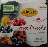 Mängden socker i Yaourts Aux 4 Fruits