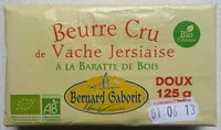 Mängden socker i Beurre cru de vache jersiaise