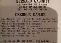 Mängden socker i Cremeux danjou