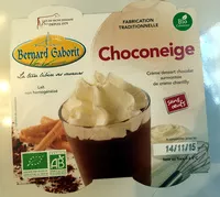 Mängden socker i Choconeige, crème dessert chocolat surmontée de crème chantilly sans œufs