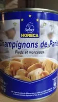 Mängden socker i Champignons de Paris