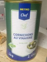 Mängden socker i Cornichons au vinaigre