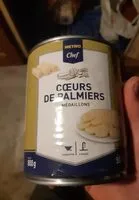 Mängden socker i Cœur de palmier