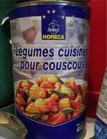 Mängden socker i légumes cuisinés pour couscous