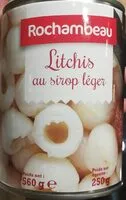 Mängden socker i Litchis au sirop léger