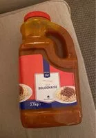 Mängden socker i Sauce bolognaise