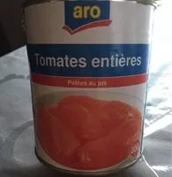 Mängden socker i Tomates entieres pelées au jus