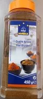 Mängden socker i Quatre Épices