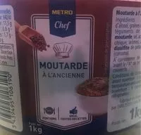 Mängden socker i Moutarde À L'Ancienne