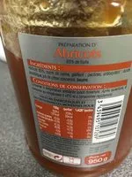 Mängden socker i Préparation d'Abricots