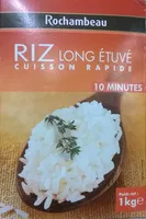 Mängden socker i Riz long étuvé cuisson rapide