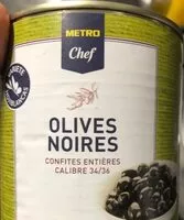 Mängden socker i Olives noires entières