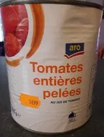 Mängden socker i Tomates entières pelées
