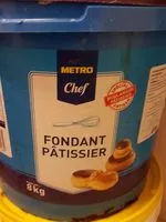 Mängden socker i Fondant Pâtissier