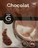 Mängden socker i Pro: Chocolat En Poudre Gilbert à Diluer Dans Du Lait -100 Sachets