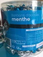 Mängden socker i Collectivités: Bonbons D Accueil Menthe