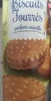 Mängden socker i Biscuits fourrés parfun vanille