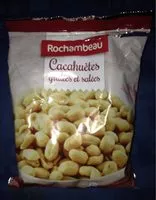 Mängden socker i Cacahuètes grillées et salées